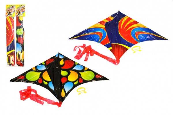 Šarkan - drak lietajúci plast 61x114cm farebný v sáčku 10x60cm - výber 2 druhy