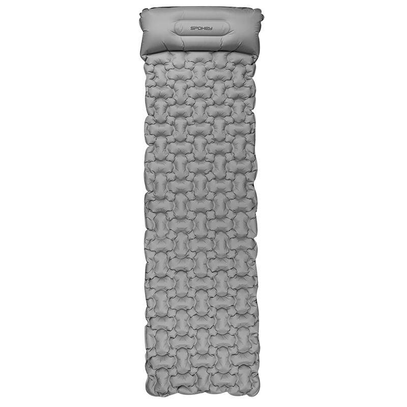 AIR BED PILLOW BIG Samonafukovací matrac s vankúšikom 213x62x6 cm, šedá