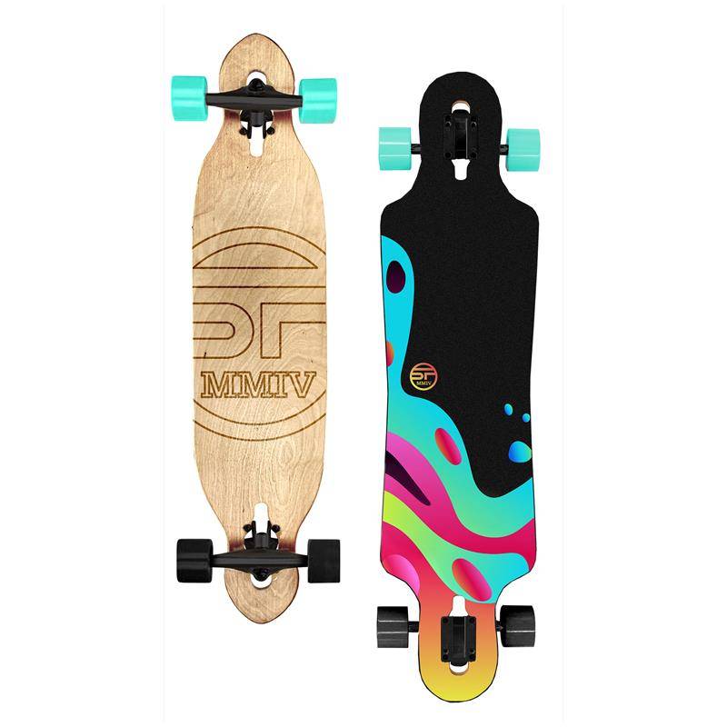 LONGBAY PRO Longboard 140 x 24 cm, ABEC7, barevný
