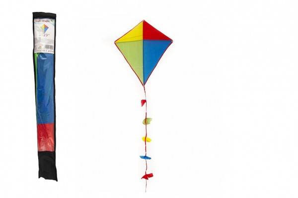 Šarkan - drak lietajúci nylon 70x60cm farebný v sáčku 10x70cm