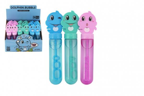 Bublifuk trubica delfín 14cm - výber 3 farby
