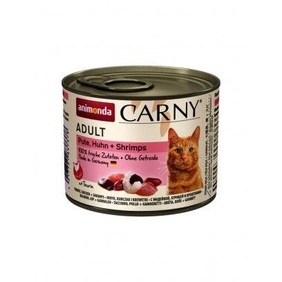 ANIMONDA Konz.CARNY ADULT 200g - kuracie, morka a krevety