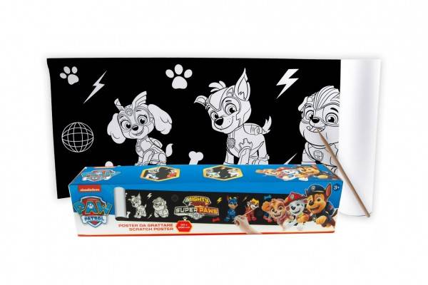 Teddies Tlapková patrola Škrabací plakát 30 x 200 cm