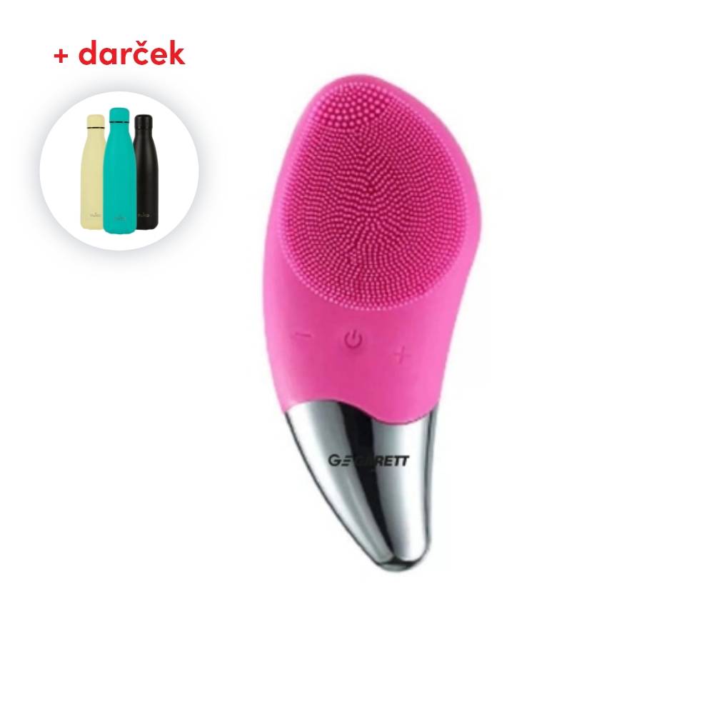 Garett Beauty Clean Sonic Soft - sonická kefka na čistenie tváre, tmavo-ružová