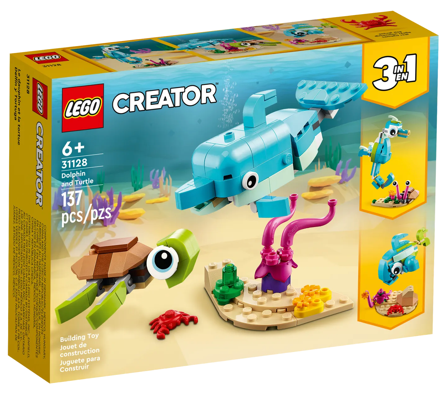 LEGO® CREATOR 31128 DELFÍN A KORYTNAČKA