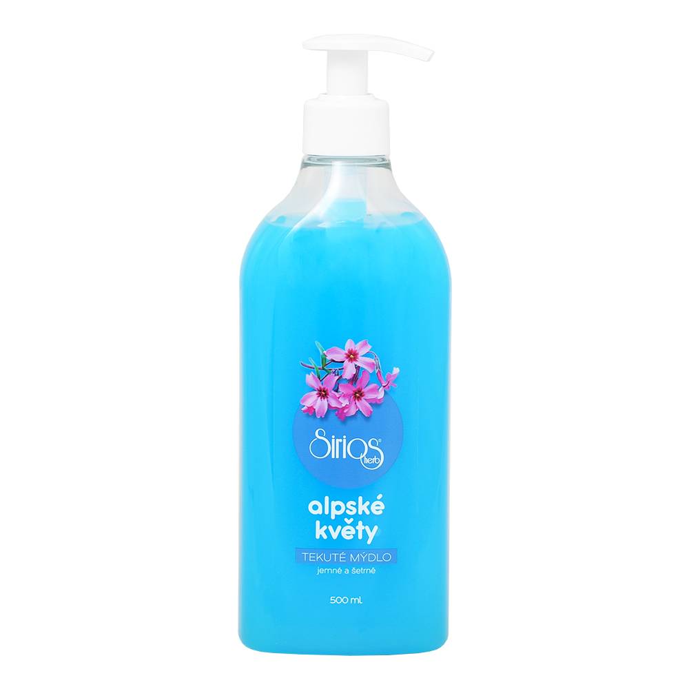 Tekuté mydlo s dávkovačom 500ml alpské kvety Sirios Herb