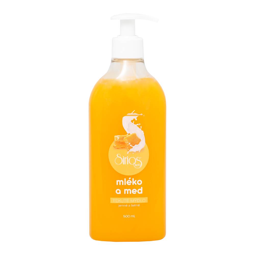 Tekuté mydlo s dávkovačom 500ml mlieko med Sirios Herb