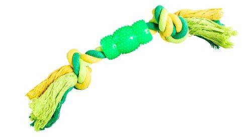 HIP HOP DOG HHD bavlnený uzol s chráničom 30cm/ 130g limetková,zelená