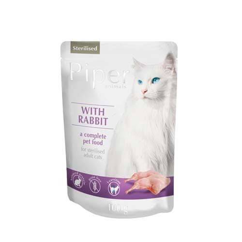 Piper PIPER CAT STERILISED kapsicka 100g - s králikom