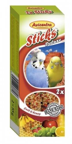 Avicentra AVC Tycinky pre andulky-ovocie+med 2ks