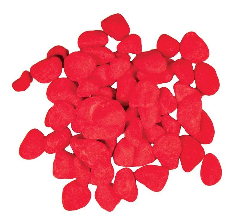 Farebný akvarijný štrk 0.5kg 093-červen