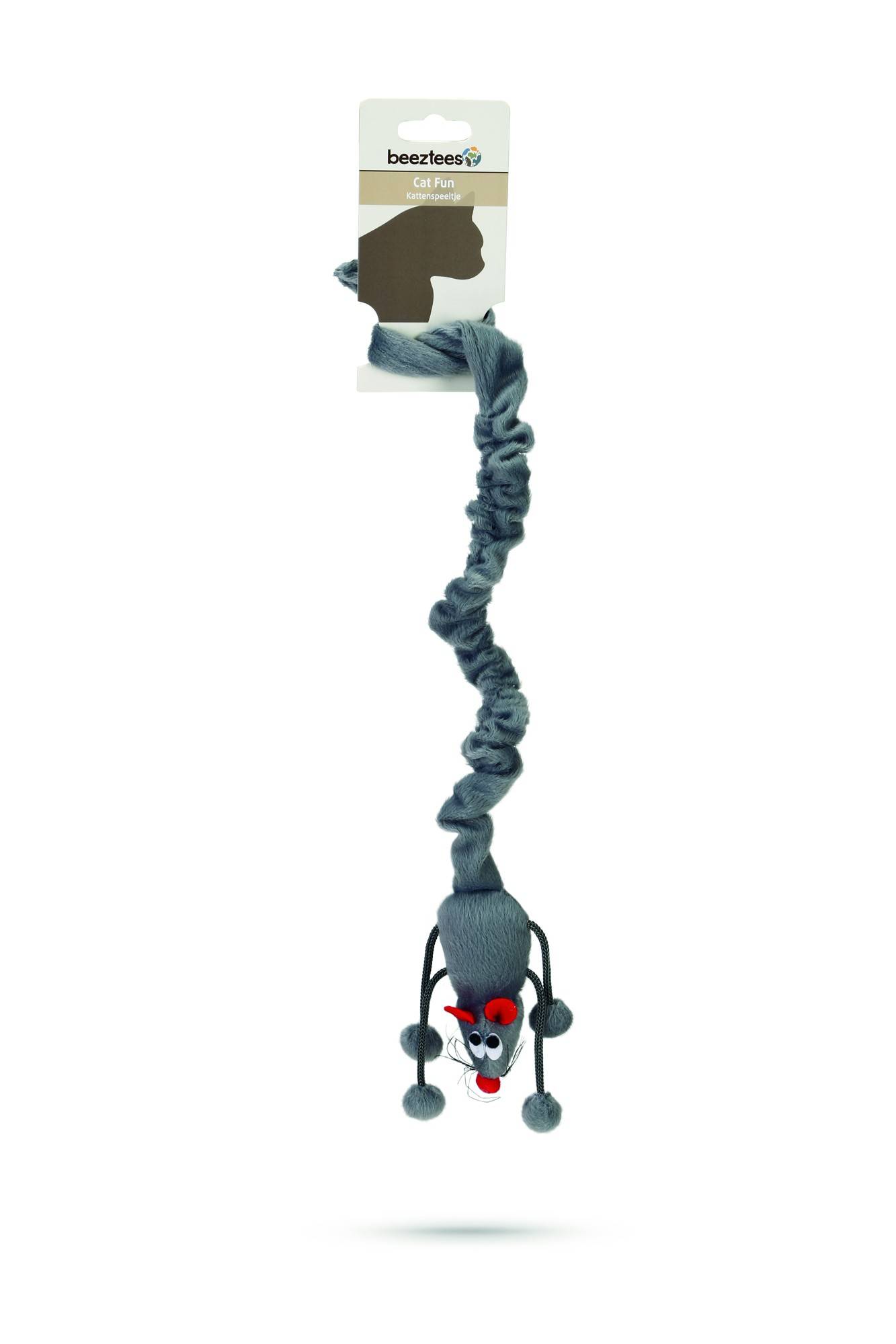 Beeztees Hračka pre mačky - myš na bungee 52cm
