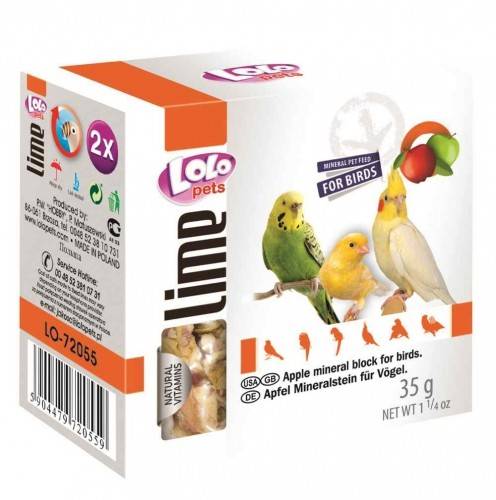 LOLOPETS LO Min. kamene pre vtáky 40g - jablko
