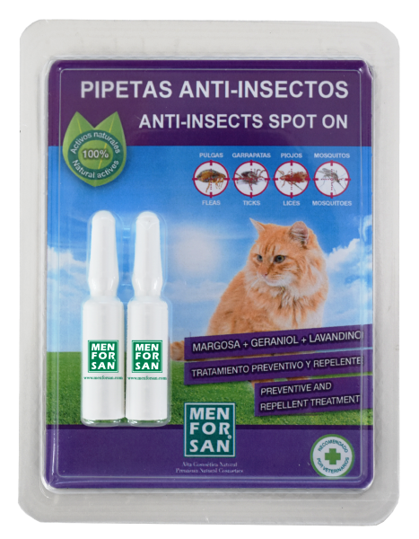 MEN FOR SAN Antiparazitná pipeta mačky 2ks-prír.báza