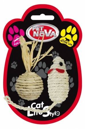Petnova - Hracky HRAČKA - CAT sisalset mouse ball 7