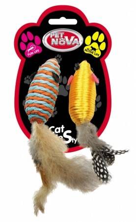 Petnova - Hracky HRAČKA - CAT mouseset feather 7