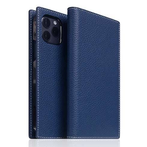 SLG Design puzdro D8 Full Grain Leather pre iPhone 12 mini - Navy Blue