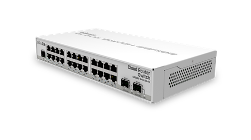 MIKROTIK RouterBOARD Cloud Router Switch CRS326-24G-2S+IN + L5 (800MHz; 512MB RAM; 24x GLAN; 2x SFP+) desktop
