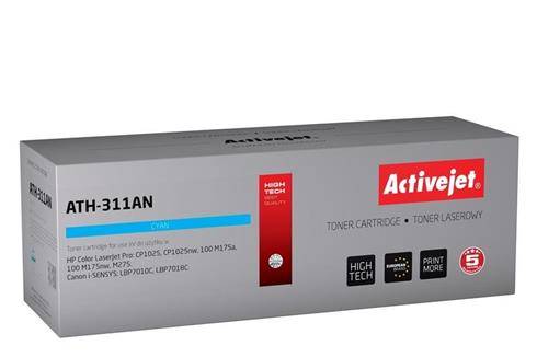 Toner ActiveJet pre HP CE311A no.126 Cyan (Canon CRG729C) 1000str. ATH-311AN