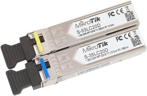 MIKROTIK SFP modul SM WDM 1310/1550nm sada 2ks (20km)