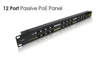 OXnet 19" patch panel 12port POE, bez zdroja, čierny