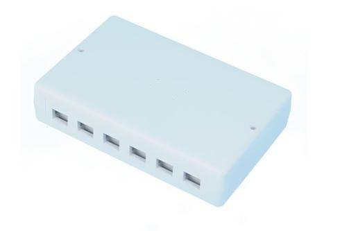 OXnet Zásuvka Multiport pre 6 alebo 12 keystonov, neosadená, biela