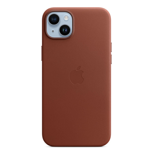 Apple iPhone 14 Plus Leather Case with MagSafe - Umber.

Úžasný spôsob, ako vášmu iPhonu poskytnúť dodatočnú ochranu a zároveň mu pridať štýl.

- vyrobené z prírodnej kože 
- ochrana vášho iPhone pred poškodením, znečistením, pri páde či nárazoch 
- podpora MagSafe nabíjania 
- materiál príjemný na dotyk 
- koža časom vytvorí luxusnú bohatú patinu 
- elegantný luxusný dizajn 
- určené pre iPhone 14 Plus