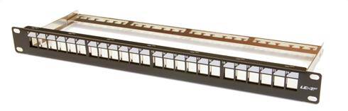 OEM modulárny patch panel 24port 1U vhodný pre UTP i FTP keystony