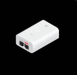 Ubiquiti U-POE-AF 802.3af Gigabit PoE injektor 48V/0,32A (15,4W) biely