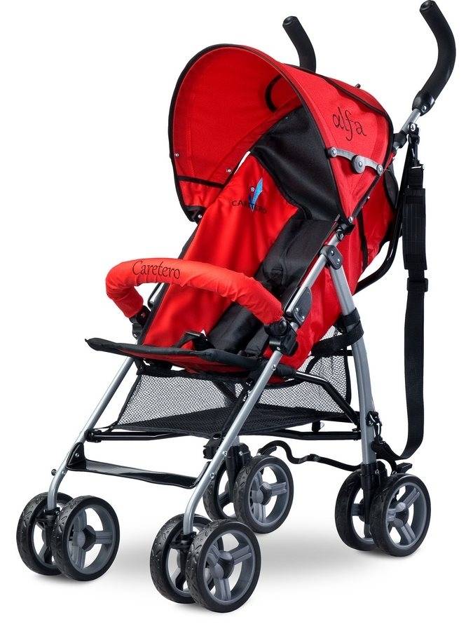 Golfový kočík CARETERO Alfa red 2016