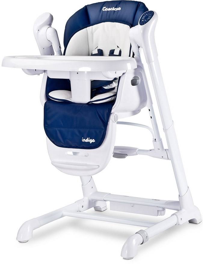Detská jedálenská stolička 2v1 Caretero Indigo navy