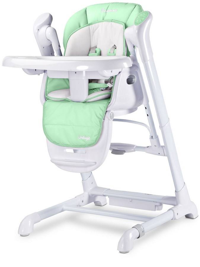 Detská jedálenská stolička 2v1 Caretero Indigo mint