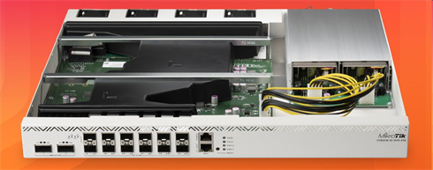 MIKROTIK RouterBOARD Cloud Core Router CCR2216-1G-12XS-2XQ + L6 (2GHz; 16GB RAM; 1xGLAN; 12xSFP28; 2xQSFP28; 2xM.2 slot dual PSU)