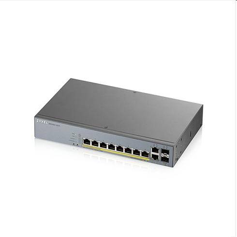 Zyxel GS1350-12HP, 12 Port managed CCTV PoE switch, long range, 130W