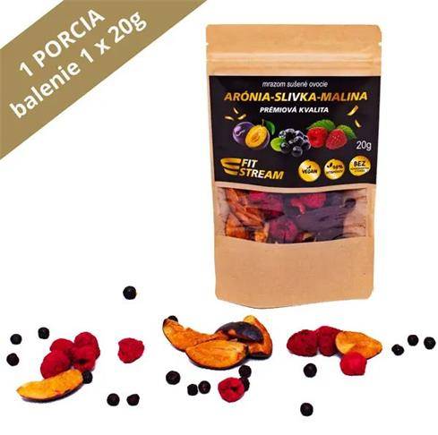 FitStream - Fit balíček sušené ovocie - Aronia/Slivka/Malina 20gr.(1porcia)