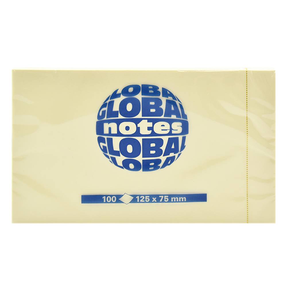 Bločky samolepiace 75x125mm 100 listov pastel žlté
