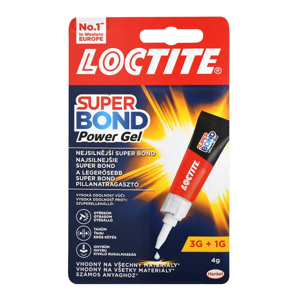 SEKUNDOVÉ LEPIDLO 4G LOCTITE SUPER BOND POWER GÉL