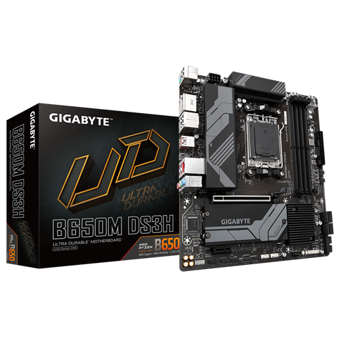 Gigabyte B650M DS3H , AMD B650, AM5, 4xDDR5, mATX