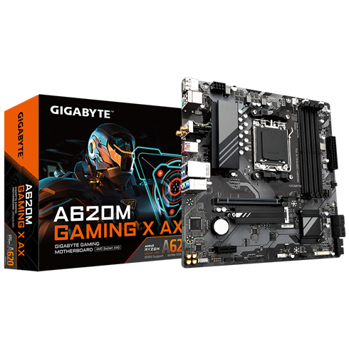 Gigabyte A620M GAMING X AX, AMD A620, AM5, 4xDDR5, mATX