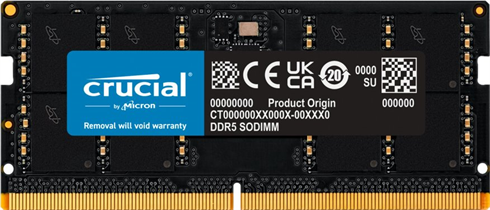 Crucial 32GB DDR5-4800 SODIMM CL40