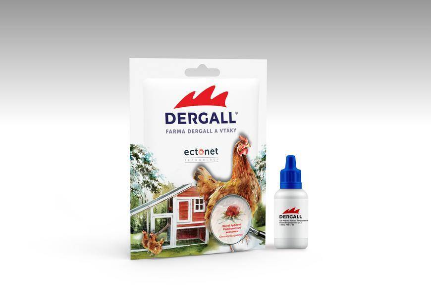 DERGALL® 15 ml, prostriedok proti parazitom, na hydinu