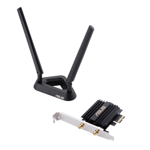 ASUS PCE-AX58BT Wireless-AX3000 Dual-Band PCIe Adapter, WiFi 6 (802.11ax), Bluetooth 5.0
