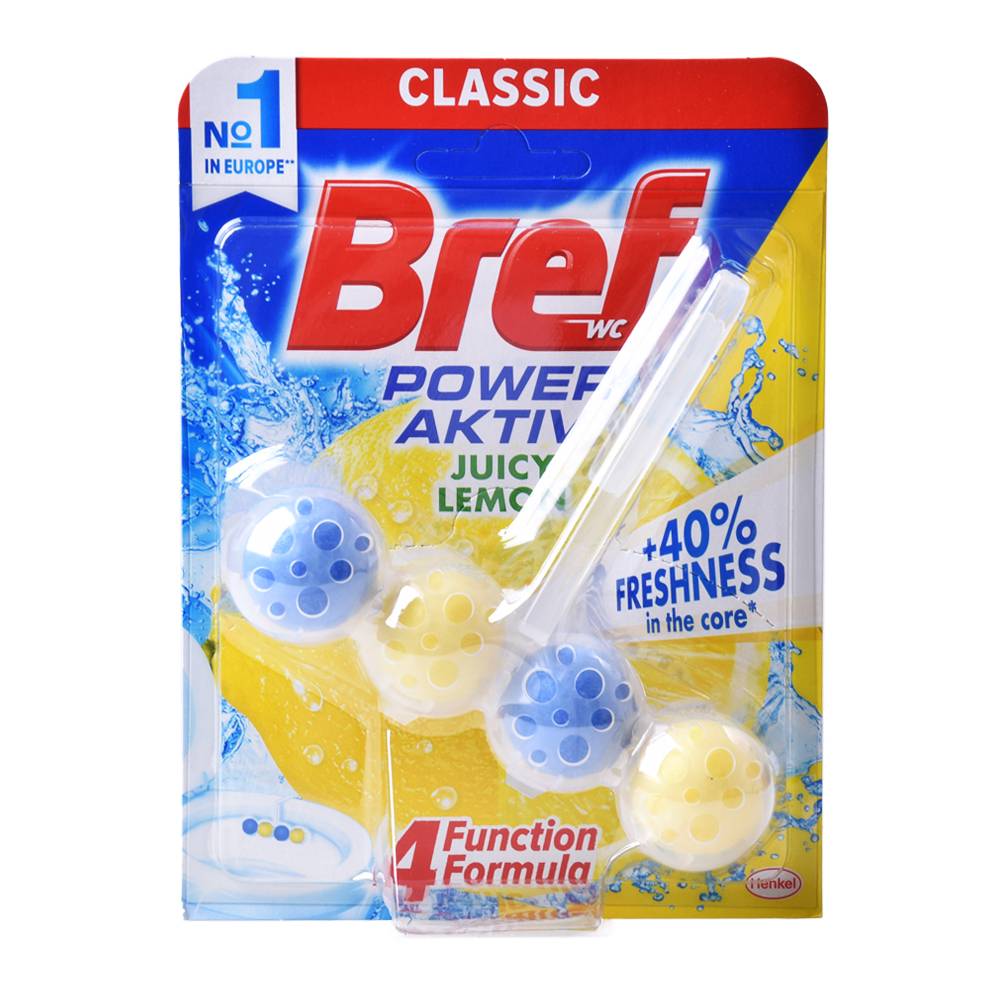 Čistiaci prostriedok na WC 50g lemon guličky Bref