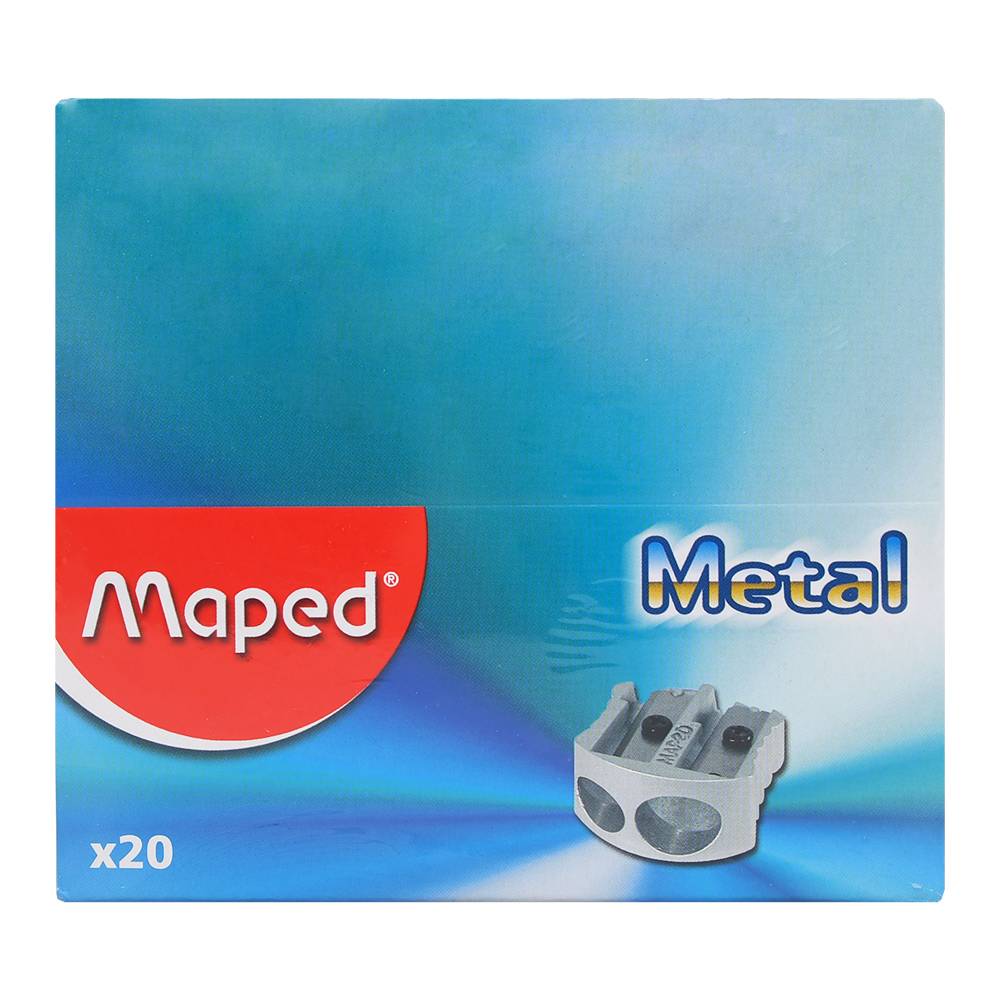 STRÚHADLO KOVOVÉ NA 2 CERUZKY MAPED METAL CLASSIC