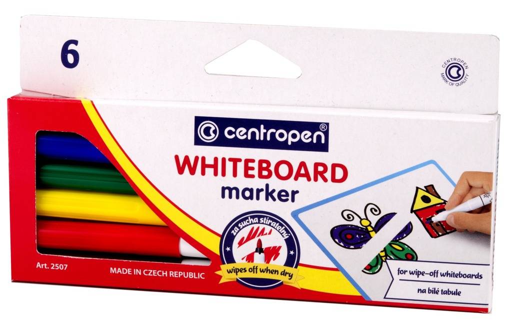 Popisovač Whiteboard Marker 2507 6ks/bal Centropen