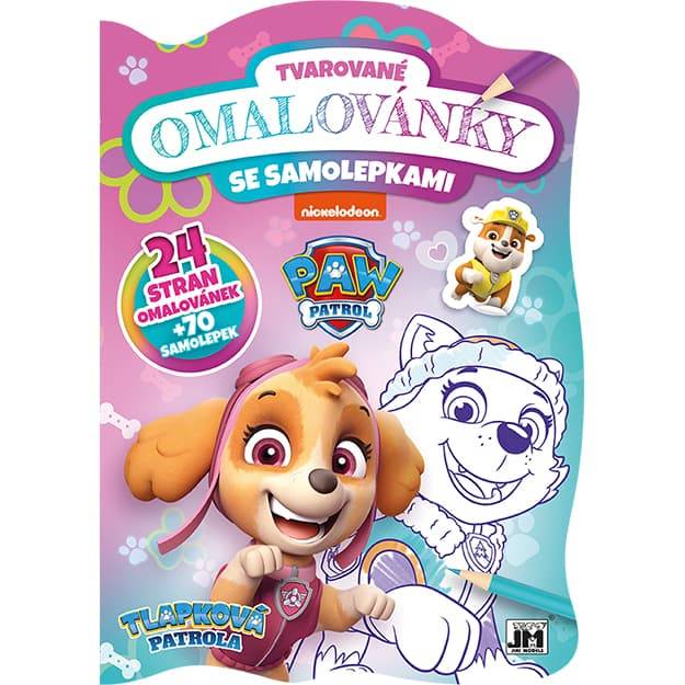 Tvarované omaľovánky Labková patrola - Skye
