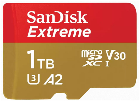 SanDisk Extreme 1TB microSD card