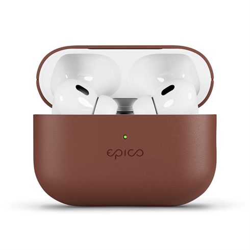 Epico Leather Case Airpods Pro 2 - hnedá