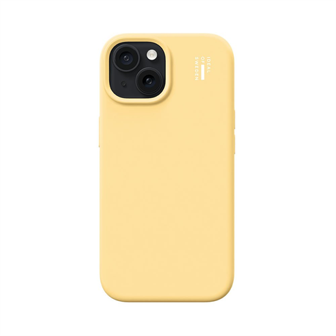iDeal Silicone Case MagSafe iPhone 13/14/15/16e Soft Lemon