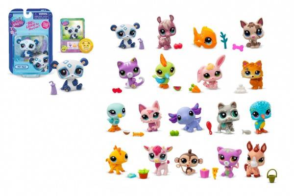 Figúrka Littlest Pet Shop plast mix druhov na karte 10x15,5cm